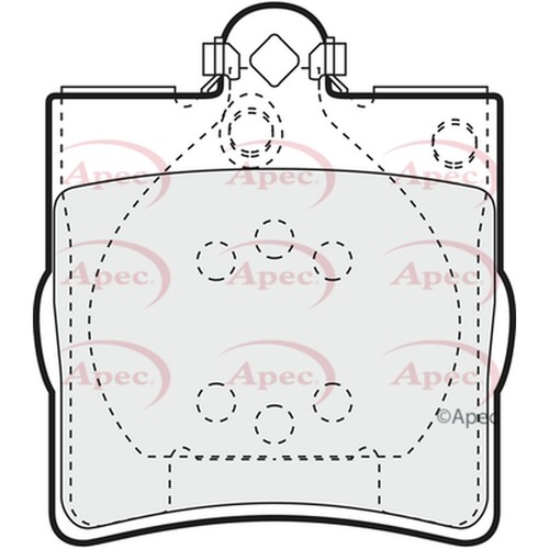 Brake pads set - pads, mercedes