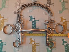 4 1/2" Mullen Mouth Rugby Pelham.  Stainless Steel.