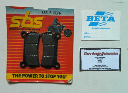 Beta trials rear brake pads - brake,