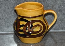 Brixham Pottery South Devon small pottery jug 8 cms high
