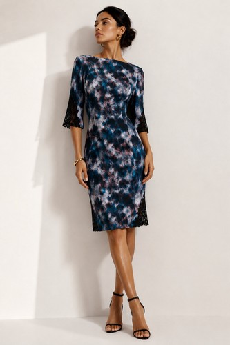 Reiss abstract print knee - reiss,