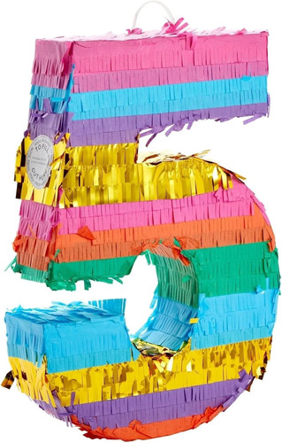 Rainbow number pinata - 5,