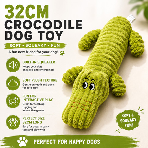 Pets frank crocodile dog toy - frank,