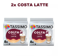 2x TASSIMO COSTA LATTE FULL T