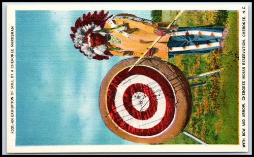 Postcard marksman bow arrow - postcard,