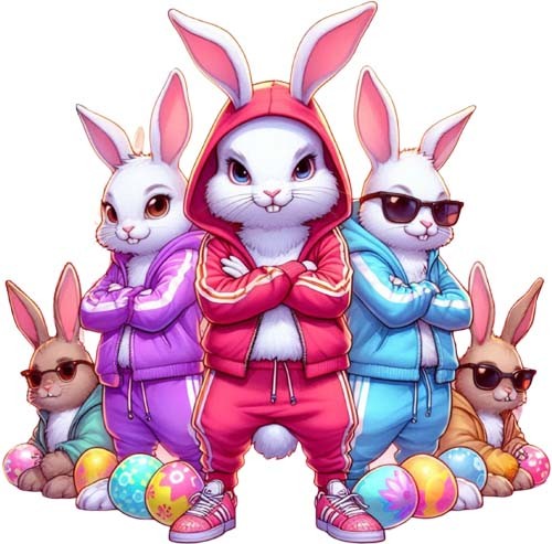 Easter hip hop bunny rabbit - hip,