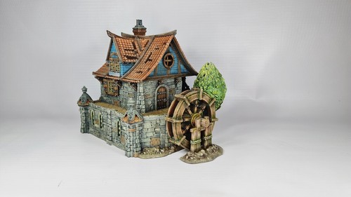 Medieval town watermill - medieval,