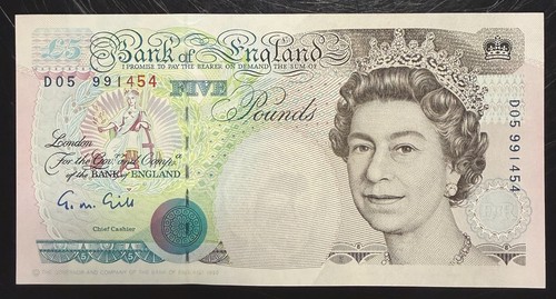 Old five pound - old, note