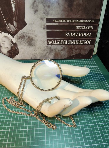 Vintage clear glass monocle - vintage,