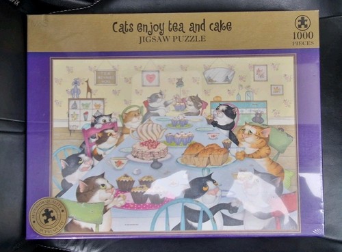 1000 piece jigsaw puzzle - jigsaw, cats