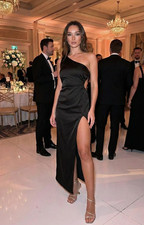 ASOS DESIGN Womens Black Satin