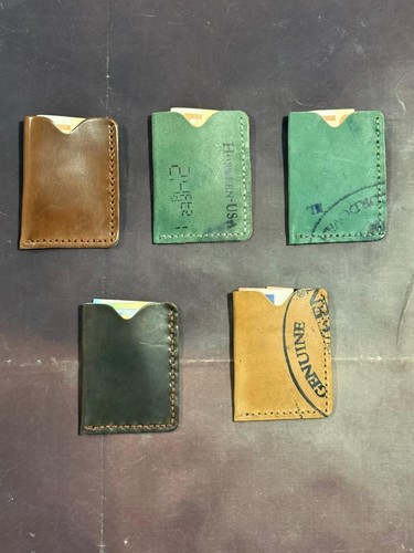 Horween shell cordovan - shell, card