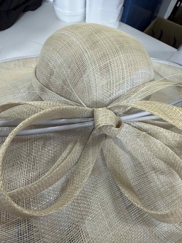 Elegant wide brim sinamay hat - elegant,