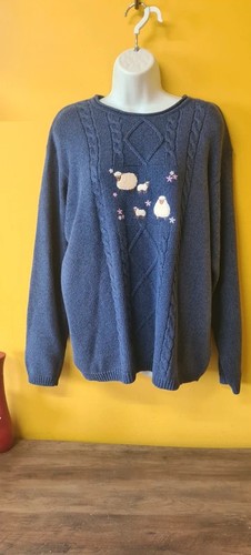Women large blue - blue, cable