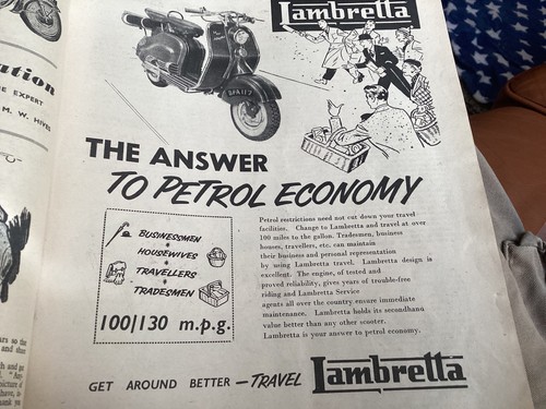 Lambretta advertisement - lambretta, ld