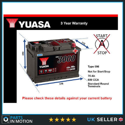 Battery fits jaguar type - x,