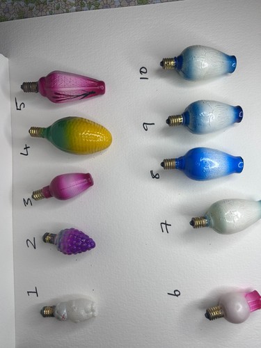 Vintage christmas light bulbs - vintage,