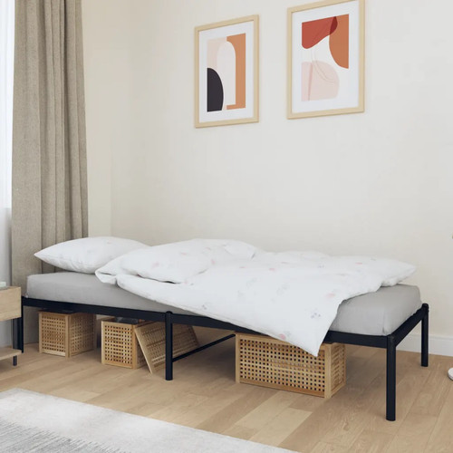 Walplus black metal bedstead - walplus,