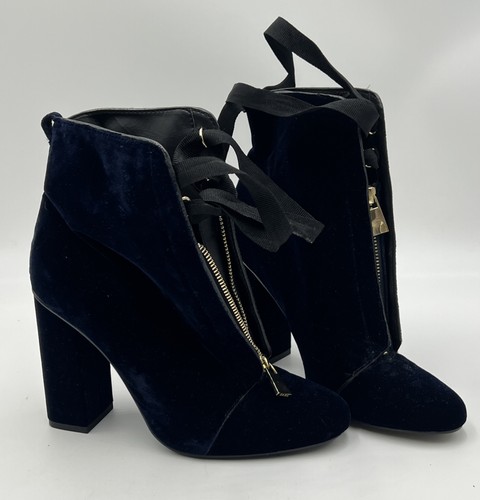 Zara high heel blue - high, velvet