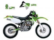 97-08 KLX300 DREAM-3 GRAPHIC, BLACKBIRD DECAL KIT 2412E