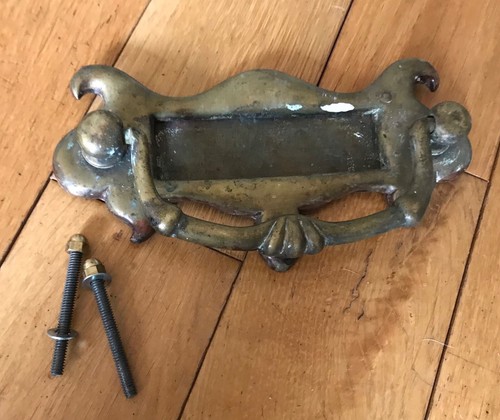 Antique letterbox door - letterbox,