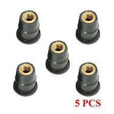 5x M6 Rubber Well Nut for