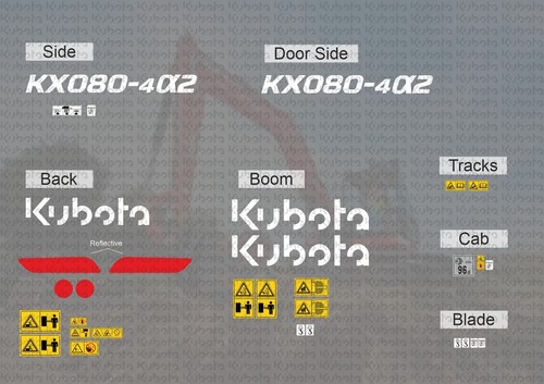 Kubota kx080 4a2 - kubota, kx080-4a2