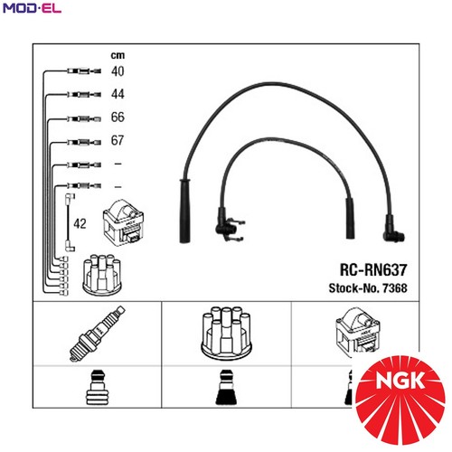 Ignition cable kit 7368 for - cable,
