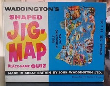 VINTAGE WADDINGTONS JIG-MAP