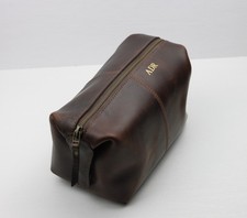 Genuine leather wash bag ADR
