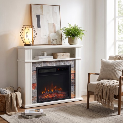 Electric fireplace suite - fireplace,