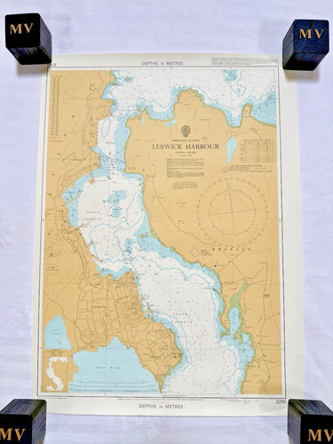 Vintage admiralty chart - admiralty,