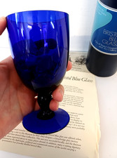 Bristol Blue Glass Goblet