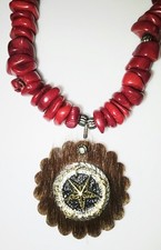 Vintage Nautical Red Coral