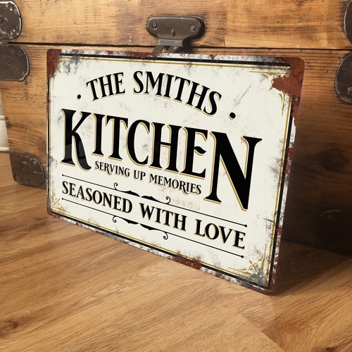 Personalised kitchen sign door - kitchen,