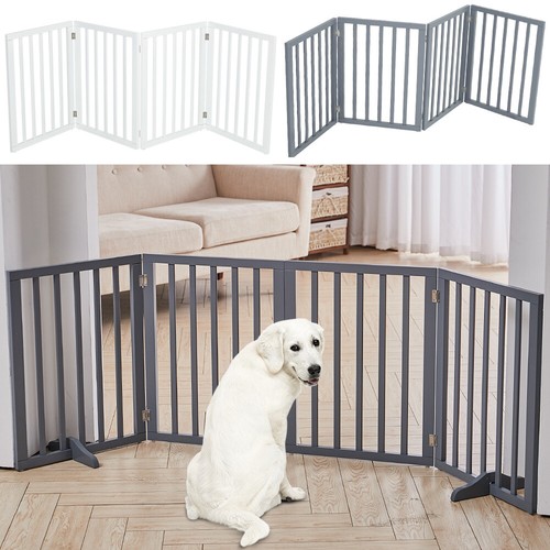 Foldable wooden dog gate - foldable,