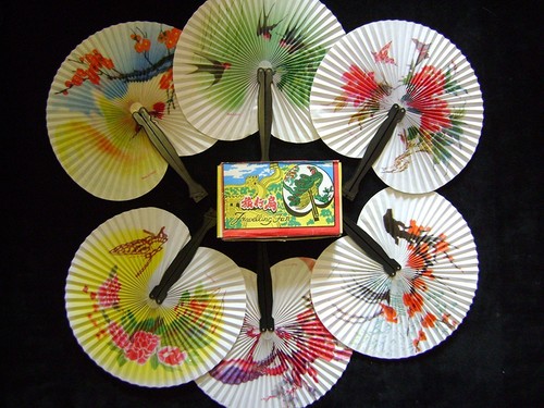 Paper fans chinese oriental - paper,