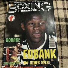 Boxing Monthly Eubank Mickey Rourke September 1991