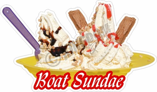 Boat sundae double flake ice - double,