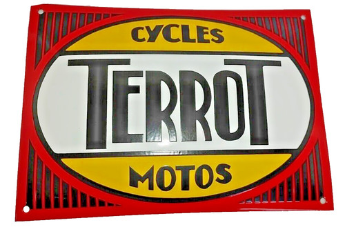 Enamel plate cycles terrot - plate,