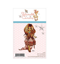 Saturated Canary Rubber Stamp