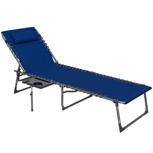 Outsunny folding sun lounger - folding,