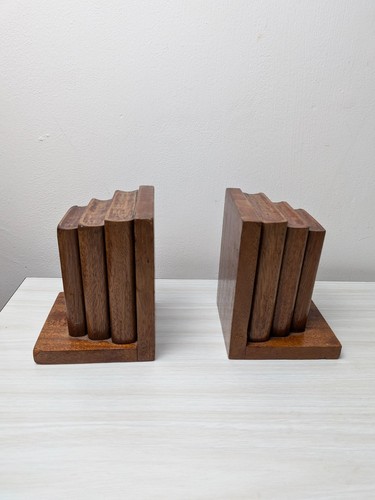 1950s vintage mcm pair wooden - vintage,