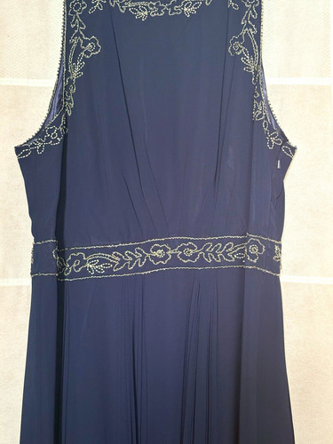 Monsoon navy line chiffon - monsoon,
