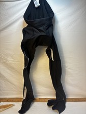 Decathlon Triban BTWIN Cycling Bib Tights 2XL Black Winter Padded Long Pants