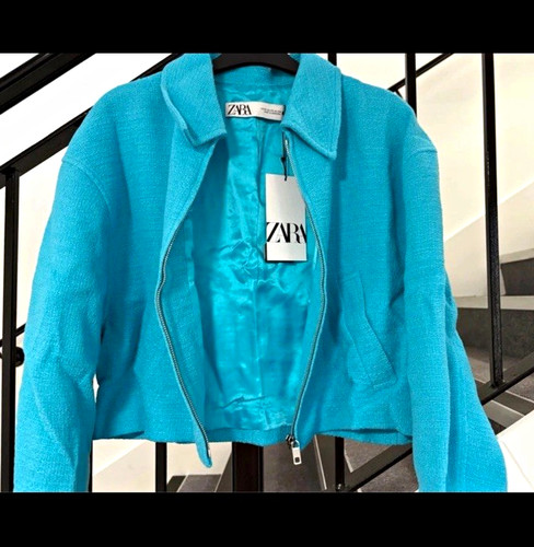 Zara women blue tweed - blue,