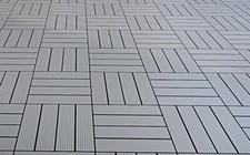 10 x WPC Decking Tiles Garden