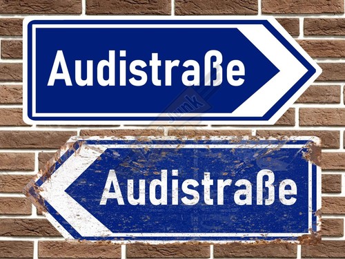 Audi audistraße metal road - audistraße,