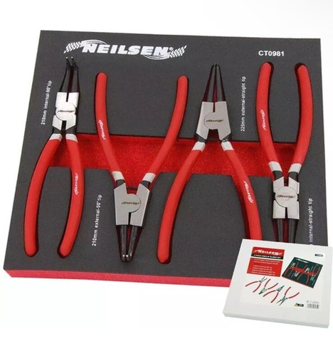 Neilsen 4pc circlip snap ring - snap,