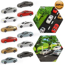 20pcs OO HO Gauge Model Car Plastic 1:76 Building Train Scenery C75